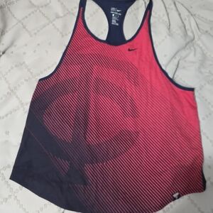 Nike Pink and Black Tank Top